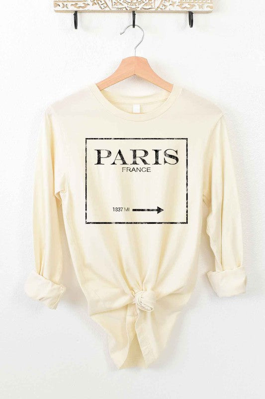 Paris Long Sleeve Tee Top