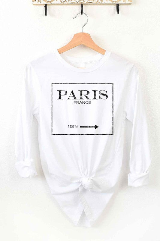 Paris Long Sleeve Tee Top