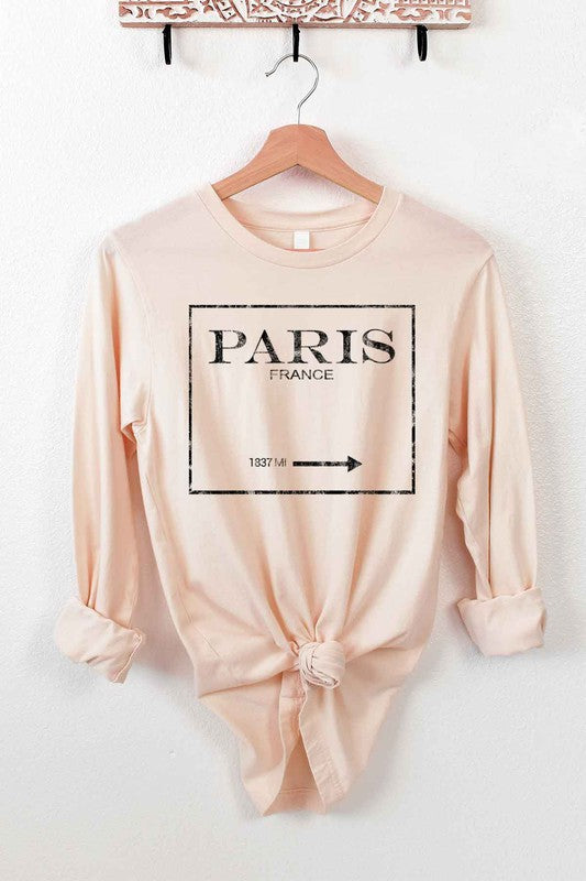 Paris Long Sleeve Tee Top