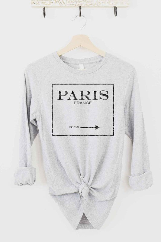 Paris Long Sleeve Tee Top