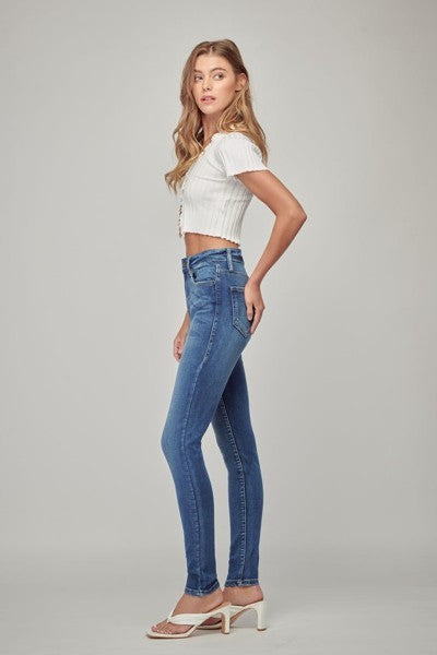 High Rise Ankle Skinny Jean