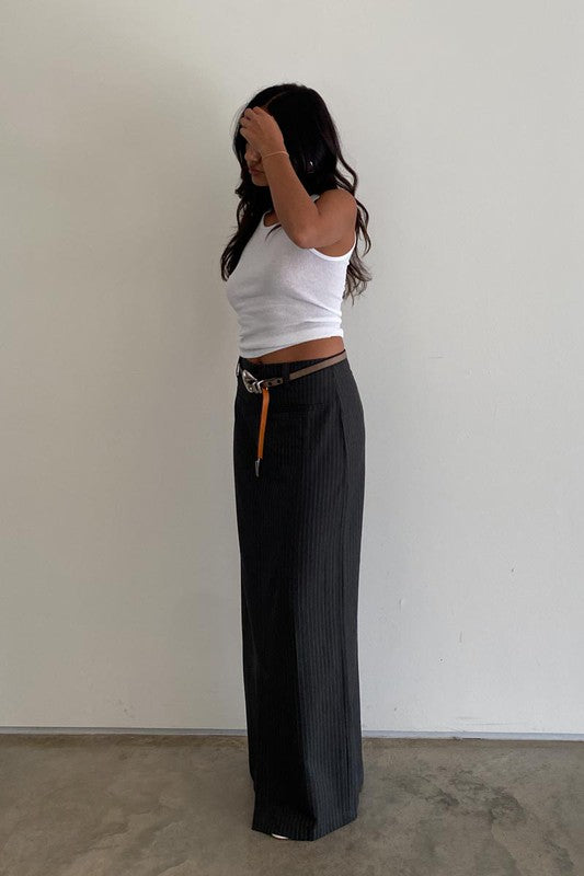 Pin Stripe Maxi Skirt